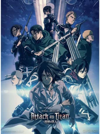 ATTACK ON TITAN - Plakat / Poster Season 4 Group Shot (52x38)