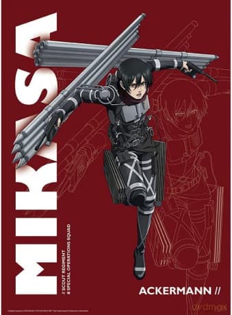 ATTACK ON TITAN - Poster Season 4 Mikasa (52x38)