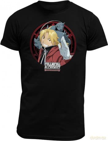 FULLMETAL ALCHEMIST Ed & Al T-shirt męski SS czarny