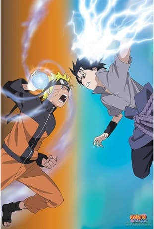 NARUTO SHIPPUDEN - Poster Naruto vs Sasuke (91.5x61)