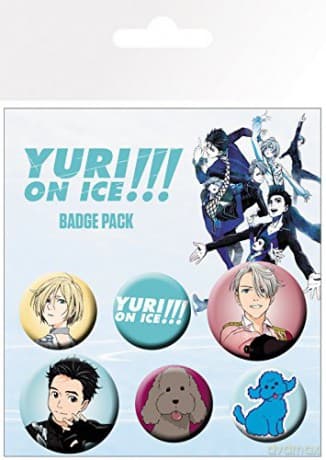 YURI ON ICE - Badge Pack - Mix X4