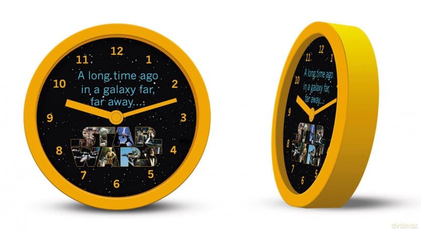 STAR WARS Gwiezdne Wojny (LONG TIME AGO) zegar biurkowy Gwiezdne Wojny (średnica: 12,5 cm)