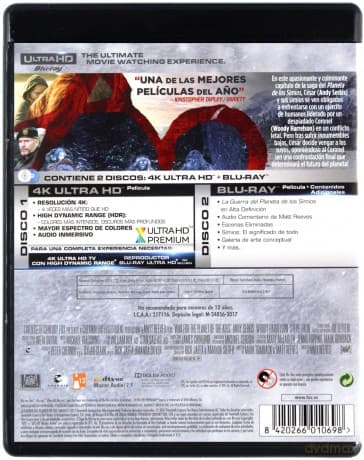 Wojna o planetę małp [Blu-Ray 4K]+[Blu-Ray]