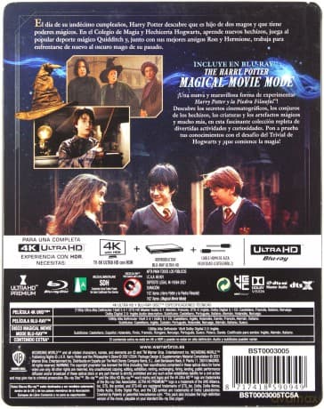Harry Potter i Kamień Filozoficzny (steelbook) [Blu-Ray 4K]+[2xBlu-Ray]