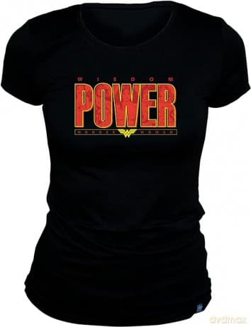 DC COMICS - T-shirt WONDER WOMAN Power woman SS black - basic