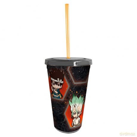 DR STONE - Tumbler with straw - 470 ml - SD Group