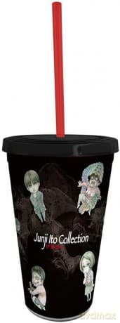 JUNJI ITO - Tumbler with straw - 470 ml - Chibi Art
