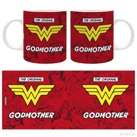 WONDER WOMAN - Kubek 320 ml - THE ORIGINAL W GODMOTHER