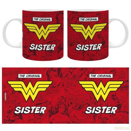 WONDER WOMAN - Kubek 320 ml - THE ORIGINAL W SISTER