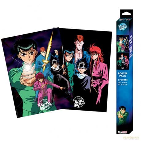 YU YU HAKUSHO - Set 2 Chibi Posters - Yusuke and his group