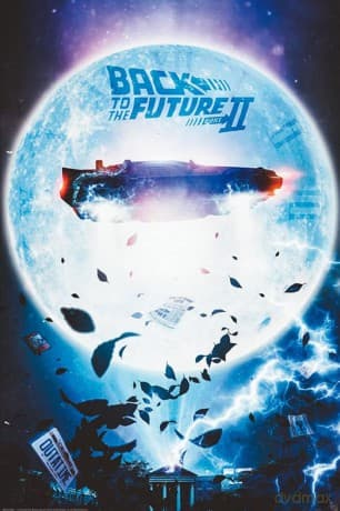 BACK TO THE FUTURE - plakat Flying DeLorean (91.5x61)