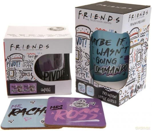 FRIENDS - Szklanka XXL + Kubek + 2 podkładki