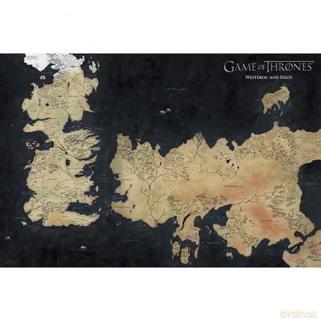 GAME OF THRONES - plakat Westeros Map (91.5x61)