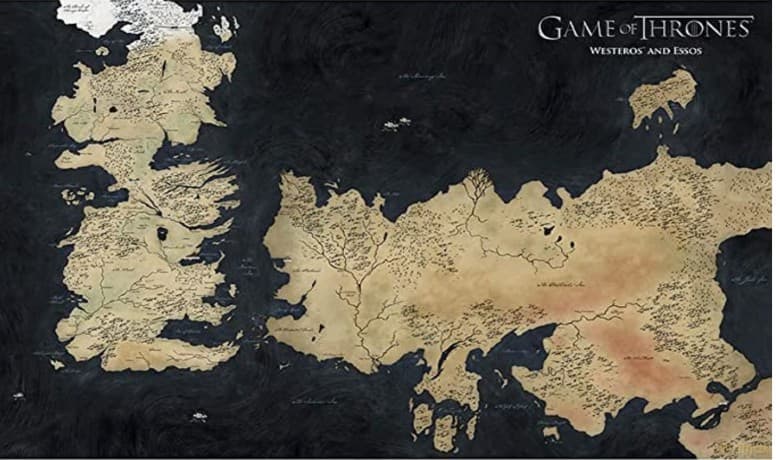 GAME OF THRONES - plakat Westeros Map (91.5x61)