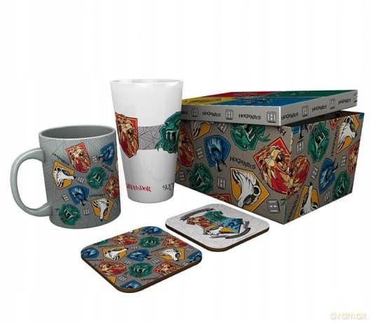HARRY POTTER - Pck Glass XXL+Kubek +2 Podkładki Stand Together