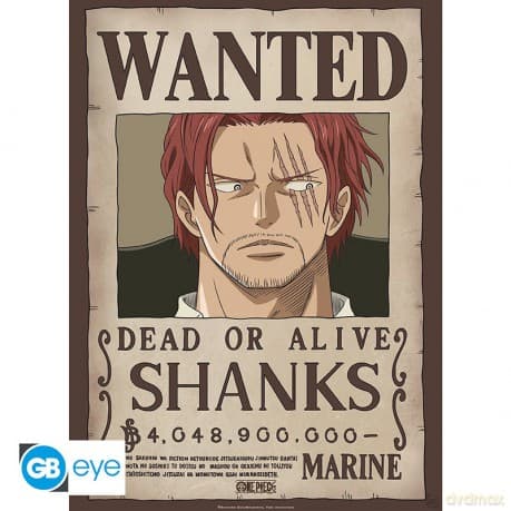 ONE PIECE - plakat Wanted Shanks (52x38)