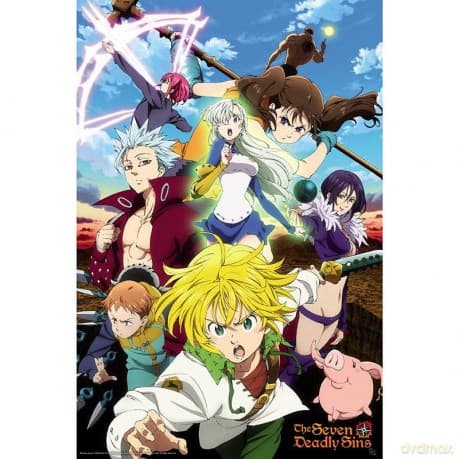 THE SEVEN DEADLY SINS: S3 - plakat Meliodas & Sins (91.5x61)