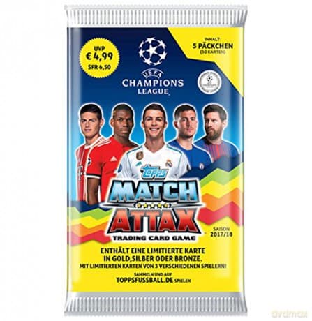 UEFA CHAMPIONS LEAGUE - Blister de 5 boosters (30 cartes)