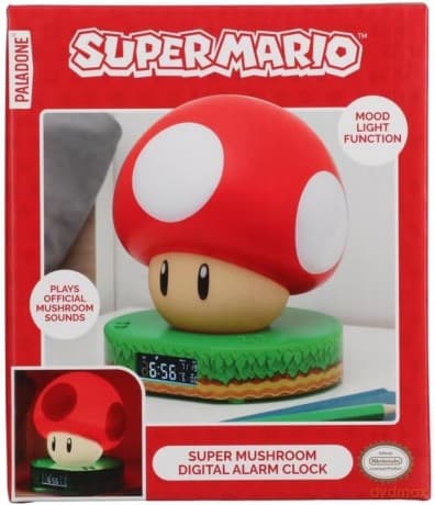 Budzik z podświetlaniem Paladone Super Mario Mushroom