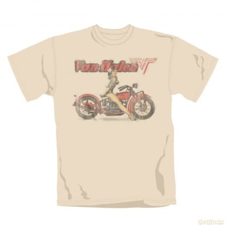 Van Halen: Biker Pin Up Sand, Men's (XL) [T-SHIRT]