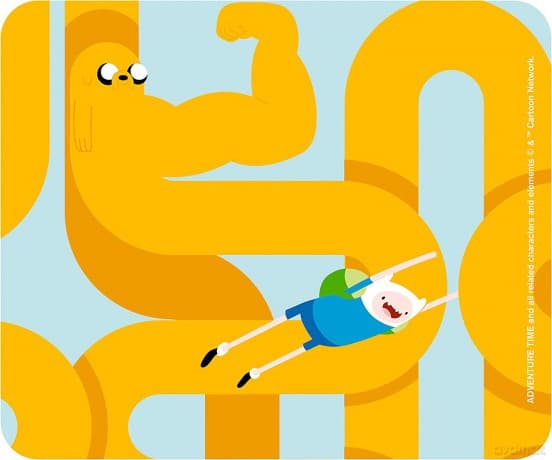 ADVENTURE TIME - Elastyczna podkładka - Finn and Jake