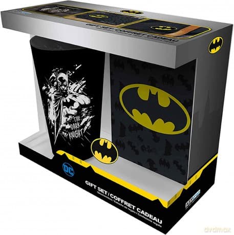 DC COMICS - Pck XXL glass + Pin + Pocket Notebook Batman