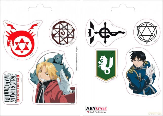 FULLMETAL ALCHEMIST - Naklejki - 16x11cm / 2 sheets - Alchemists