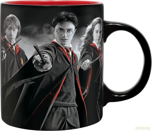 HARRY POTTER - Pck Kubek 320ml + Keychain + Notebook Harry Ron Hermione