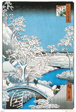 HIROSHIGE - Plakat The Drum Bridge (91.5x61)