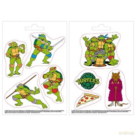 Wojownicze Żółwie Ninja - Naklejki - 16x11cm/ 2 sheets - Turtles & Splinter