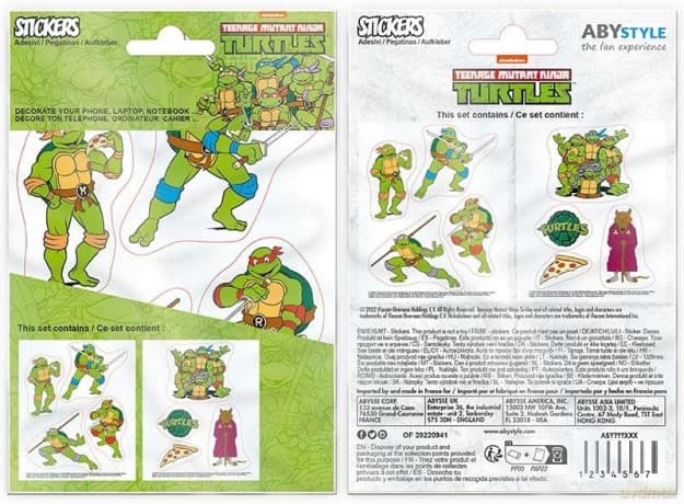 Wojownicze Żółwie Ninja - Naklejki - 16x11cm/ 2 sheets - Turtles & Splinter
