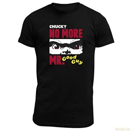 CHUCKY- Tshirt No more Mr. Good Guy man SS black - basic