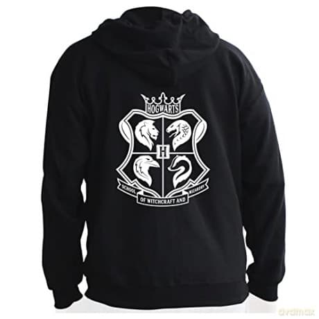 HARRY POTTER - Hoodie - Hogwarts man Black
