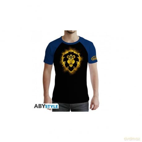 WORLD OF WARCRAFT - Tshirt Alliance man SS Yellow & Black - premium