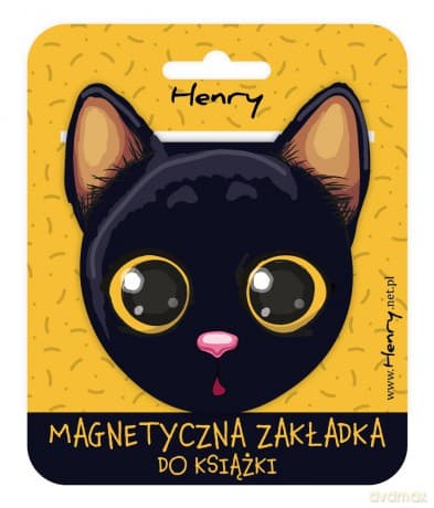 Zakładka magnetyczna Kotek czarny