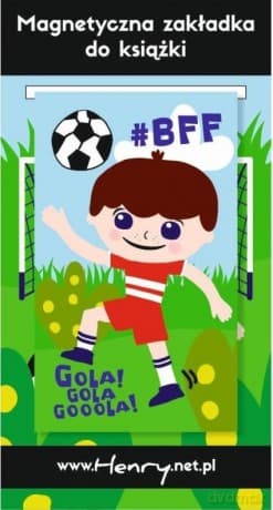 Zakładka magnetyczna piłkarz