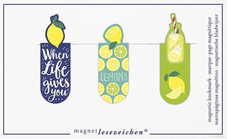 Zakładki magnetyczne Cytryny