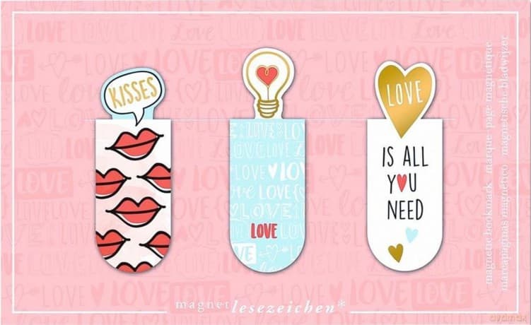 Zakładki magnetyczne Miłość 3