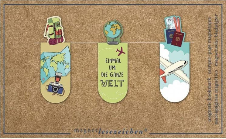 Zakładki magnetyczne Podróże 2