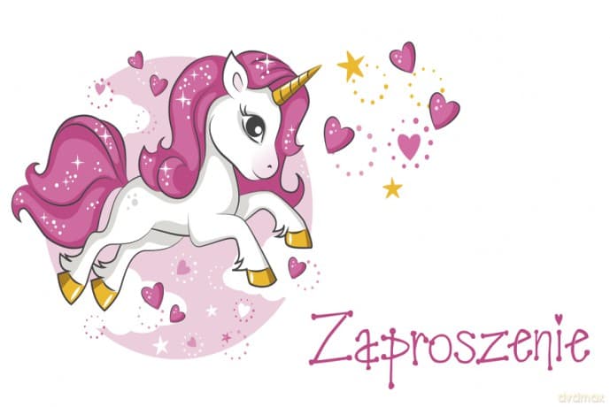 Zaproszenie dziecięce Pol Mak z dzie 46154