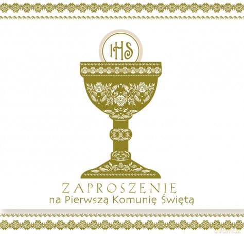 Zaproszenie komunia Pol Mak zkw kom 39815