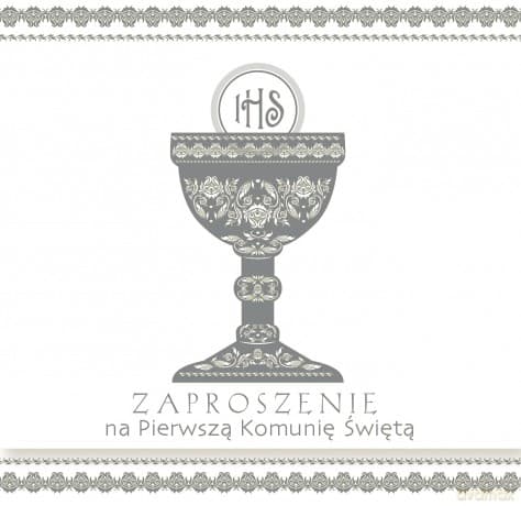 Zaproszenie komunia Pol Mak zkw kom 39974