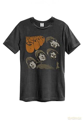 Beatles Rubber Soul Amplified Vintage Charcoal Xx Large T Shirt