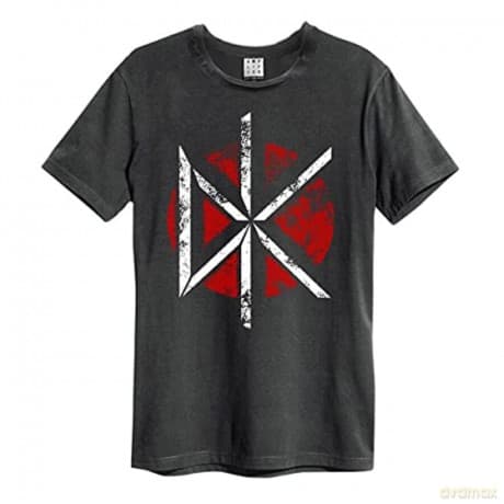 Dead Kennedys Logo Amplified Vintage Charcoal X Large T Shirt