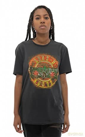 Guns N Roses - Neon Sign Amplified Vintage Charcoal X Large T-Shirt