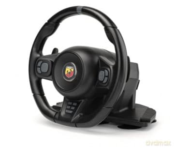 Abarth Volante Gaming per PS4, PC e PS5 (in retrocompatibilita PS4) vibrazione dinamica, force feedback, sterzata 270° diametro 9,19", pedaliera, cavo 1,8mt