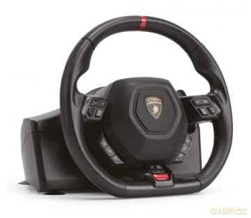 Automobili Lamborghini Volante Gaming per PS4, PC e PS5 (in retrocompatibilita PS4) vibrazione dinamica, force feedback, sterzata 270° pedaliera, cavo 1,8mt