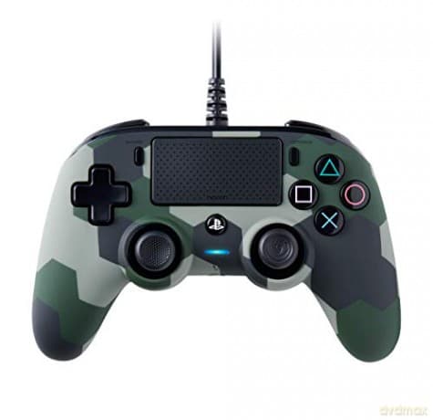 BigBen Interactive Nacon Compact Controller Camogreen con Cavo - Licenza Ufficiale Sony PlayStation, Mimetico Verde Camouflage