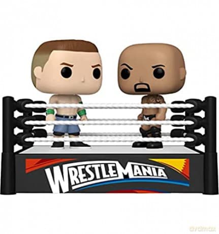 Funko 61463 POP Moment: WWE- Cena vs Rock (2012), Multicolore [FIGURKA]