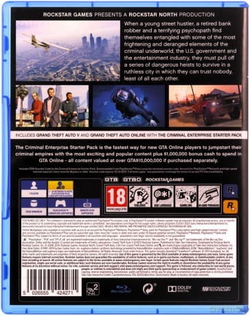 Grand Theft Auto V Premium Edition PlayStation 4 (PS4) pudełkowa